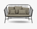 Contemporary Jeanette Sofa 3D-Modell