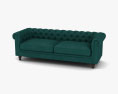 Winchester sofá de tecido Modelo 3d