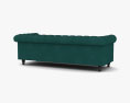 Winchester sofá de tecido Modelo 3d