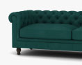 Winchester sofá de tela Modelo 3D