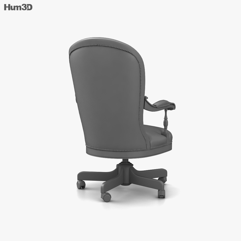 Classic Leather Executive chair 3D 모델 - 가구 on Hum3D