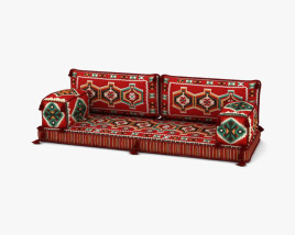 Moroccan sofa 3D model