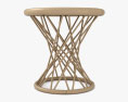 등나무 커피 테이블 3D 모델 
