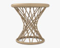 등나무 커피 테이블 3D 모델 