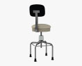 Medical Stool with back 3d model