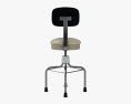 Medical Stool with back 3d model