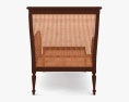 British Colonial Caned Chaise lounge Modèle 3d