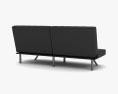 Faux Leather Futon Sofa 3D-Modell