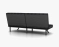 Faux Leather Futon Sofa 3d model