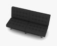 Faux Leather Futon Sofa Modèle 3d