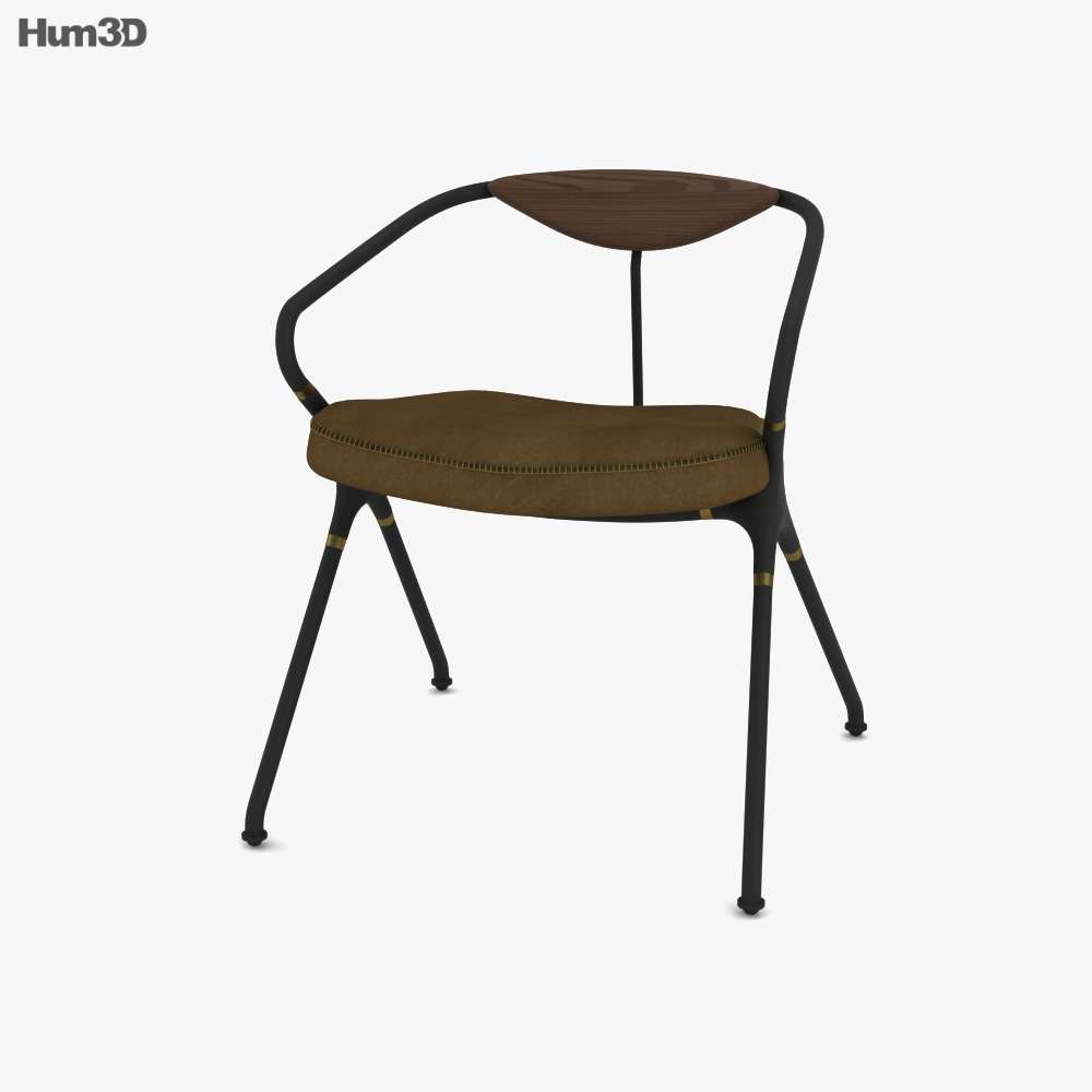 Akron Обеденный стул 3D модель