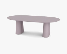 Fusto Oval Dining table 3D model