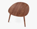 Beveled Table en bois Modèle 3d