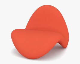 Pierre Paulin Tongue Chair 3D model