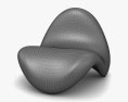 Pierre Paulin Tongue Chair 3d model