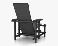 Gerrit Rietveld Red Blue 扶手椅 3D模型