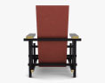 Gerrit Rietveld Red Blue Кресло 3D модель