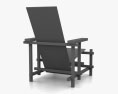 Gerrit Rietveld Red Blue 扶手椅 3D模型