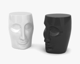 Philippe Starck Bonze Porcelain Tabouret Modèle 3D