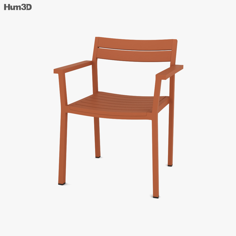 Eos Dining 肘掛け椅子 3Dモデル