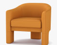 Londyn Velvet Accent Chair 3d model