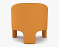 Londyn Velvet Accent 椅子 3D模型