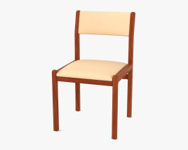 Moller Teak Dining chair 3D model
