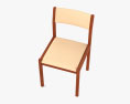 Moller Teak Dining chair 3d model