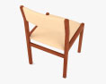 Moller Teak Обеденный стул 3D модель