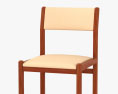 Moller Teak Cadeira de Jantar Modelo 3d