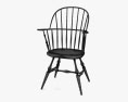 American Sack Back Windsor Chair 3d model