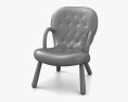 Philip Arctander Clam Chair 3d model