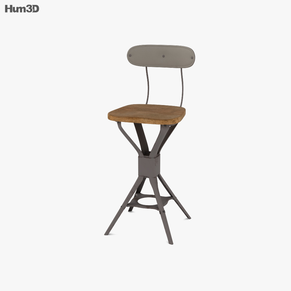Evertaut Factory Chair 3D model