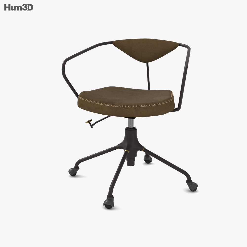 Akron Desk Chair 3D model