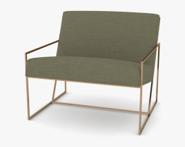 Thin Frame Lounge chair Modello 3D