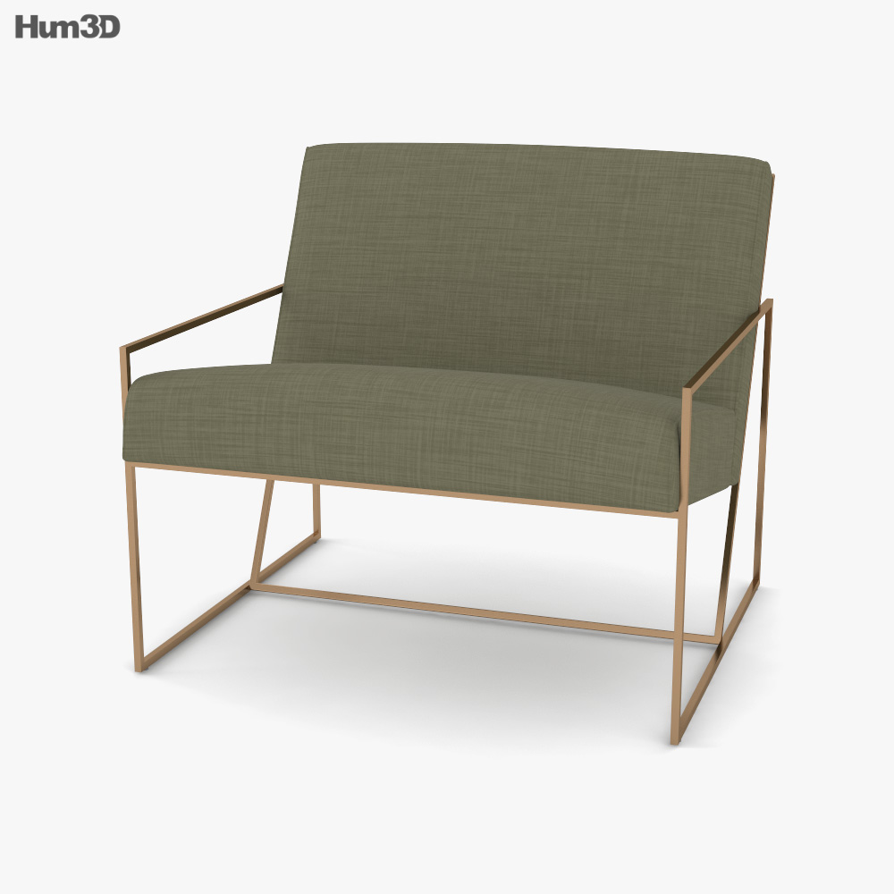 Thin Frame Lounge chair 3D model