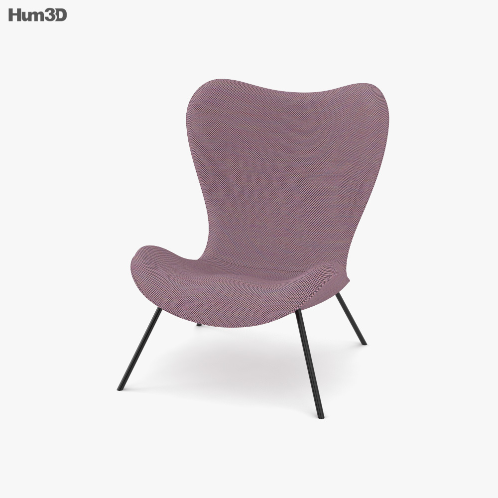 Fritz Neth For Correcta Lounge Stuhl 3D-Modell