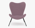 Fritz Neth For Correcta Lounge Chair 3d model