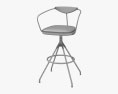 Akron Bar Chair 3d model