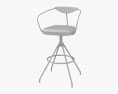 Akron Bar Chair 3d model