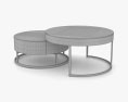 Homary Round Nesting Coffee table 3d model