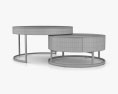 Homary Round Nesting Coffee table 3d model