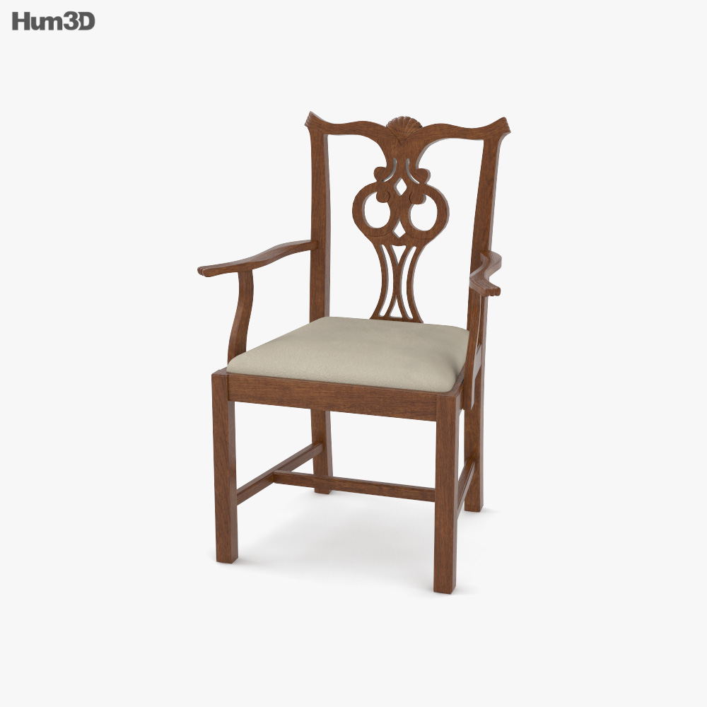 Lexington Chippendale Chair 3D model