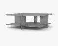 Frank Lloyd Wright Lewis 咖啡桌 3D模型