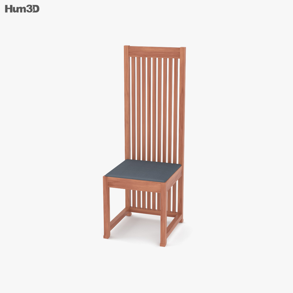 Frank Lloyd Wright Robie 1 Chair 3D model