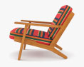 Hans Wegner Danish GE 290 Plank Easy Chair 3d model