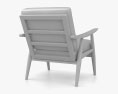 Hans Wegner GE 270 Cadeira de Lounge Modelo 3d