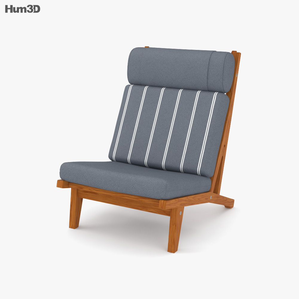 Hans Wegner GE 375 Side chair 3D model