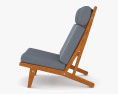 Hans Wegner GE 375 Приставной стул 3D модель