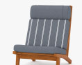 Hans Wegner GE 375 Side chair 3d model